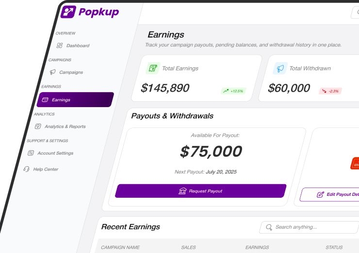 Real-Time Earnings Dashboard